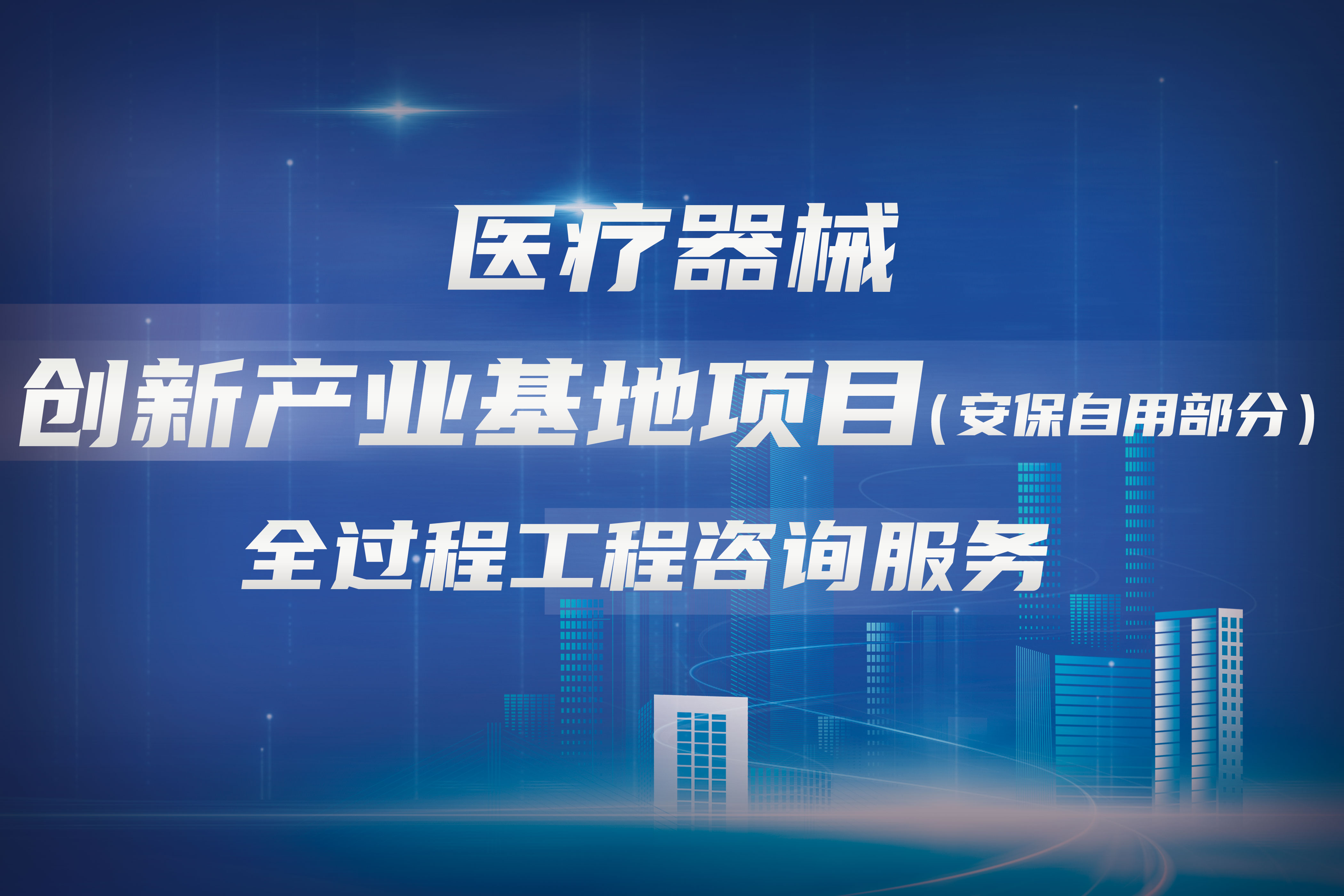 医疗器械创新产业基地项目（安保部分）全过程工程咨询服务供应商征集